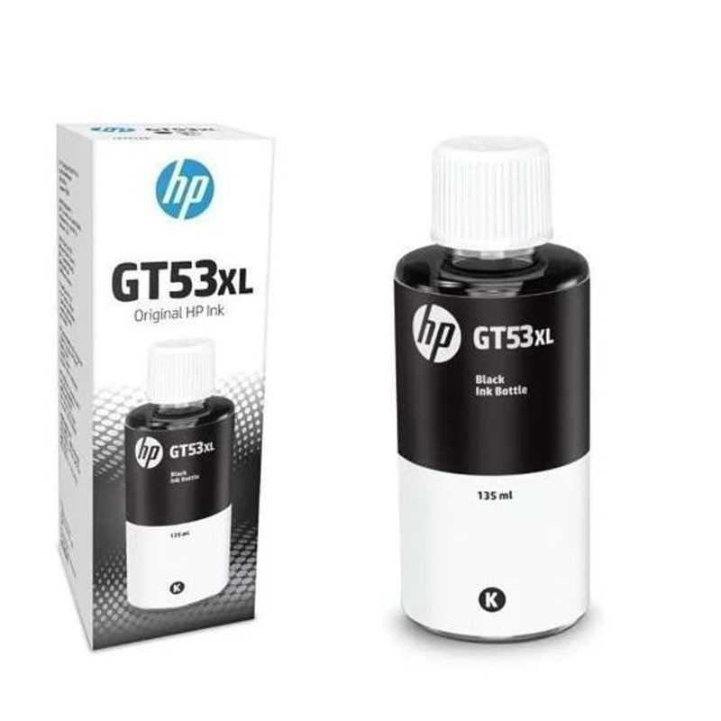 Bouteille d'encre Original Authentique HP GT53XL 135 mL Noir 