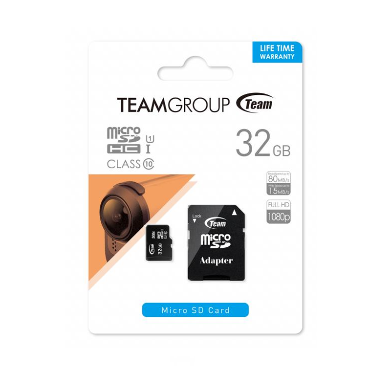 CARTE MÉMOIRE TEAMGROUP MICRO SDHC 32 GO CLASS10