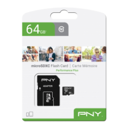 Carte memoire PNY 64 GB microSDXC Performance Plus 