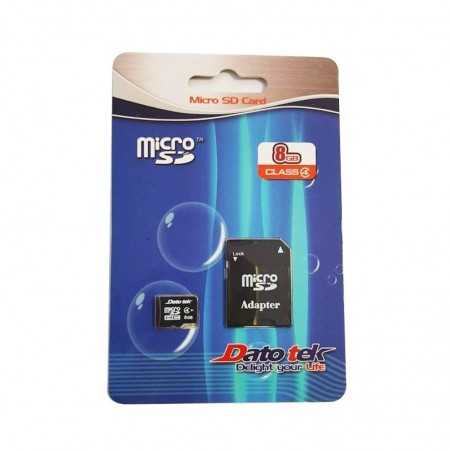 Carte Mémoire Micro SD avec Adaptateur DatoTek 8GB