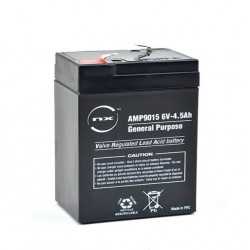 Batterie plomb AGM NX 4.5-6 General Purpose 6V 4.5Ah F4.8