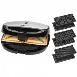 APPAREIL DE CUISSON CLATRONIC 3-EN-1 ST-WA-3670 800 W - NOIR&INOX