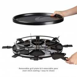 GRILLE RACLETTE 8 PERSONNES CLATRONIC (RG3517)