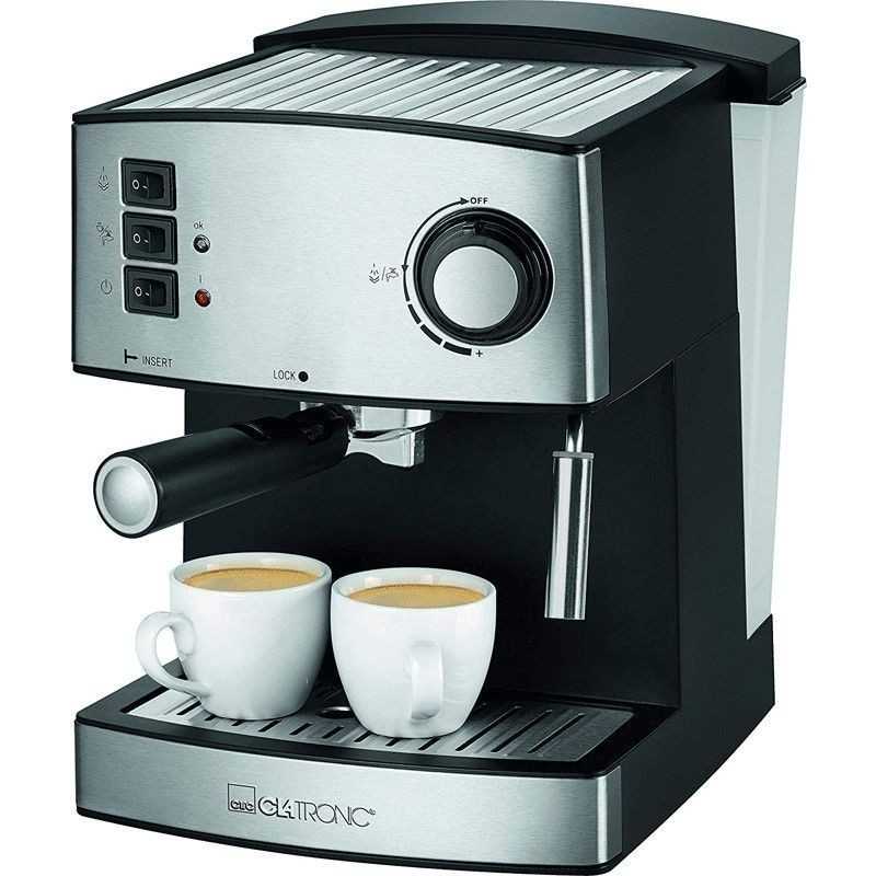 MACHINE À CAFÉ EXPRESSO CLATRONIC 15 BARS 850W - ARGENT (ES3643)