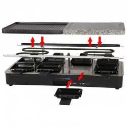 RACLETTE GRILL 2 EN 1 (RG 3518)