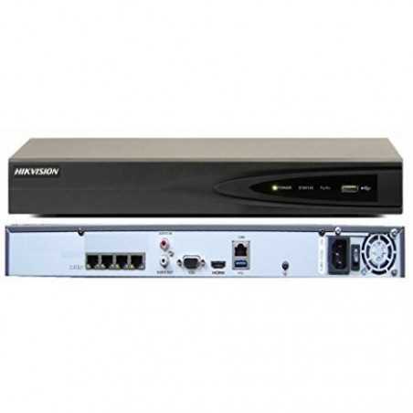 NVR HIKVISION 4 PORTS UP TO 8 MP (DS-7604NI-K1/4P)