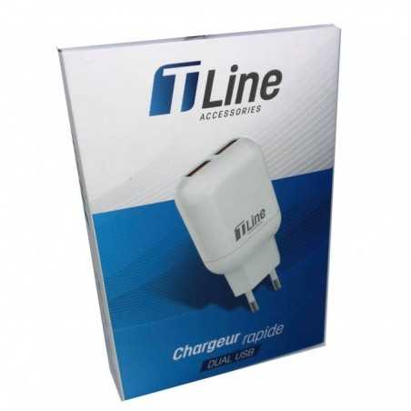 CHARGEUR SMARTPHONE DUAL USB TLINE (TL-CH01)
