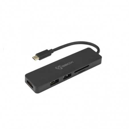 ADAPTATEUR SBOX USB TYPE C VERS HDMI/USB/SD+TF 5 EN 1 (TCA-51)