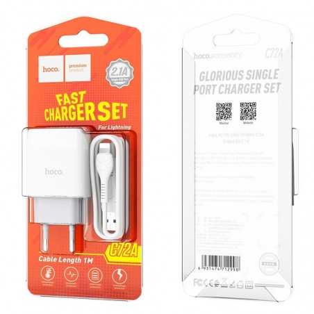 CHARGEUR FAST HOCO IPHONE (C72A)