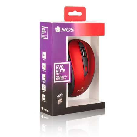 SOURIS SANS-FIL NGS EVOMUTE RED