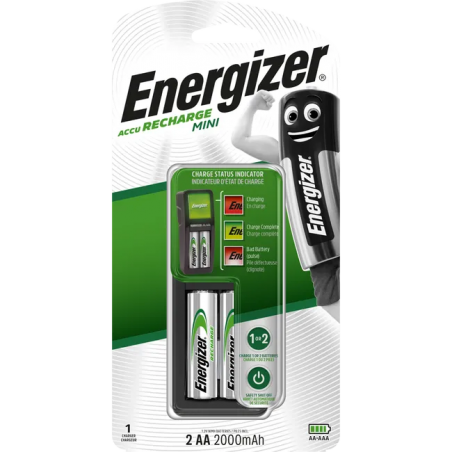 MINI CHARGEUR PILE ENERGIZER 2AA (CH2PC3)