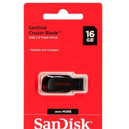 FLASH DISQUE 16G SANDISK CRUZER BLADE USB 2.0