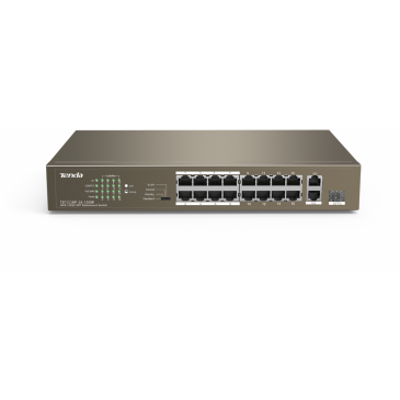 Tenda PoE Switch TEF1118P-16-150W 16FE+2GE/1SFP avec PoE 16 ports