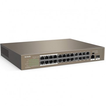 Tenda Switch TEF1126P-24-250W 24FE+2GE/1SFP avec PoE 24 ports