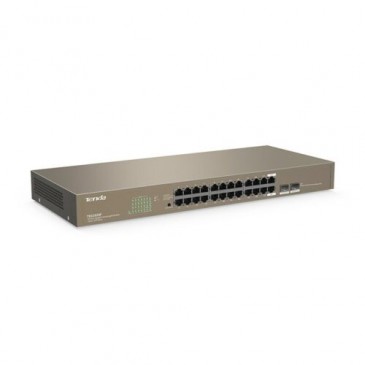 TENDA SWITCH 26-port 10/100M Ethernet Desktop Switch +2 1000M SFP