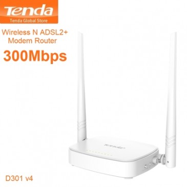 Modem Routeur WiFi ADSL2+ 300Mbps Tenda D305