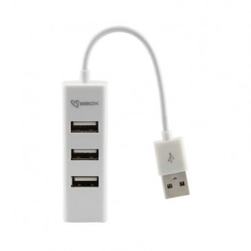 HUB USB 4 PORTS SBOX H-204 / BLANC