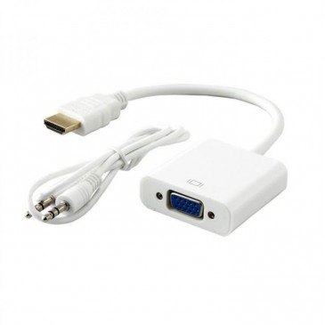 ADAPTATEUR SBOX HDMI MALE VERS VGA FEMELLE AVEC JACK