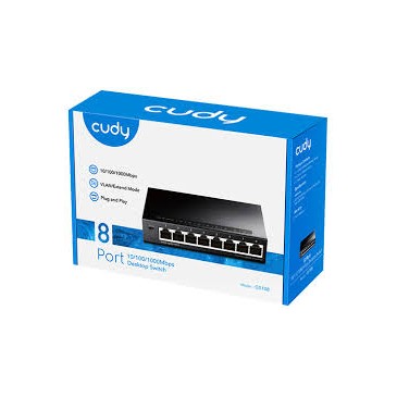 SWITCH MÉTALLIQUE CUDY GIGABIT 8 PORTS RJ45 10/100/1000M