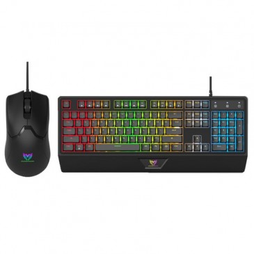 PACK GAMER CLAVIER & SOURIS STAR WAVE GCM1089 RGB NOIR