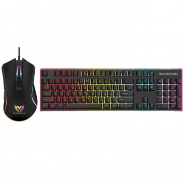 ENSEMBLE CLAVIER ET SOURIS GAMER FILAIRE STAR WAVE GCM1090 RGB - NOIR