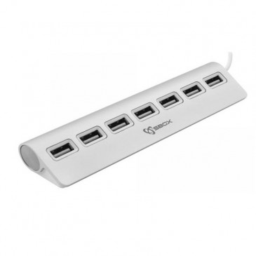 HUB USB SBOX H-207 7 PORTS / SILVER
