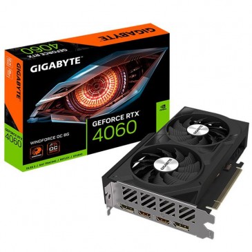 CARTE GRAPHIQUE GIGABYTE GEFORCE RTX 4060 WINDFORCE OC 8GO GDDR6