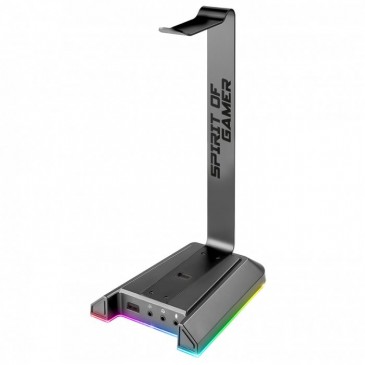 SUPPORT DE CASQUE SPIRIT OF GAMER STD5 SENTINEL 7.1 RGB - GRIS
