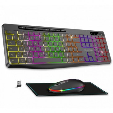 PACK CLAVIER SOG R-TYPE CLA+SOURIS SANS FIL RGB NOIR RECHARGEABLE