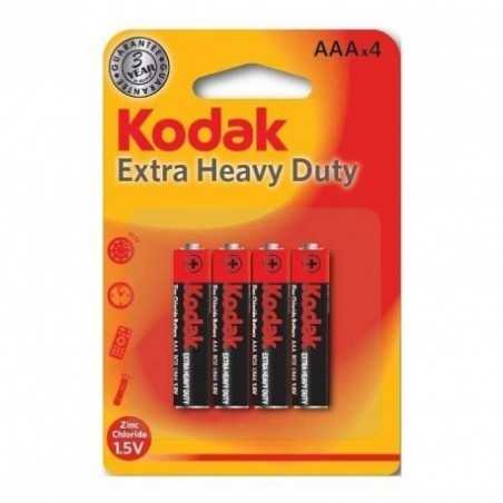 4x Piles Kodak Extra Heavy Duty AAA 1.5V 