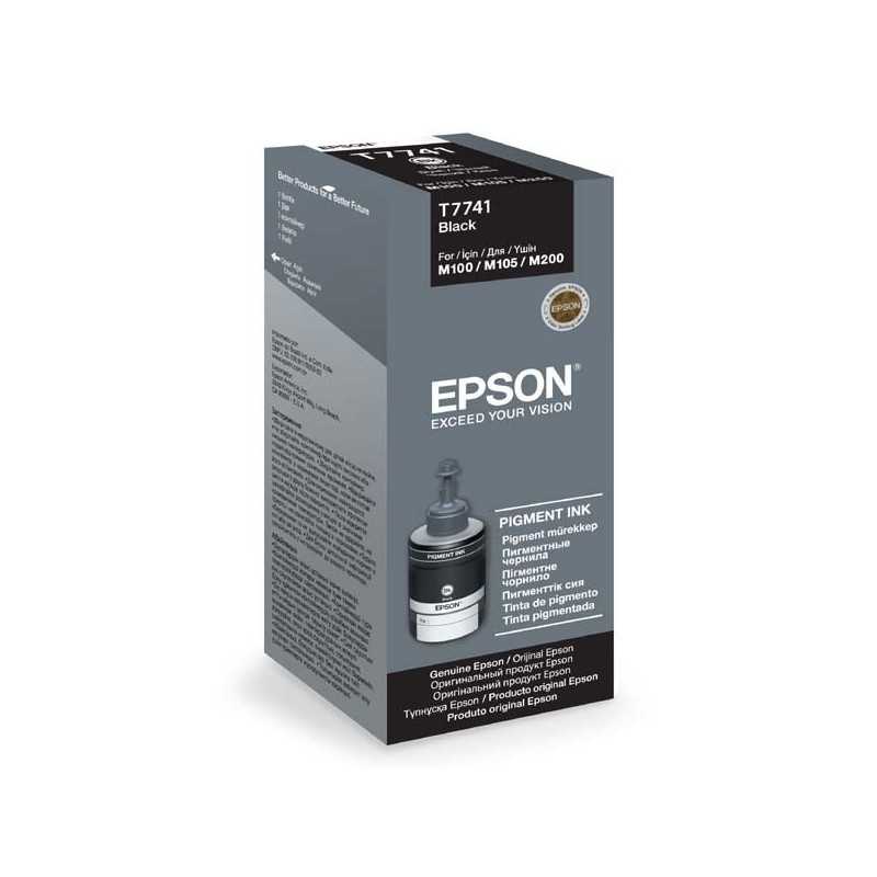 Bouteille D'encre EPSON T7741 Pigment-Noir 